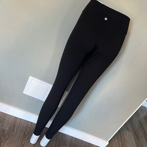 lululemon athletica Black High-Rise Track Pants / Joggers